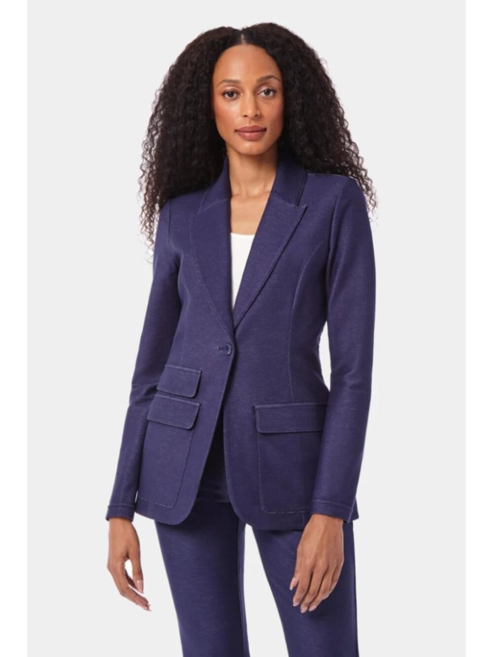 Capsule 121 The Vesta Blazer Blue Single Breasted Peak Lapel Blazer Size XS